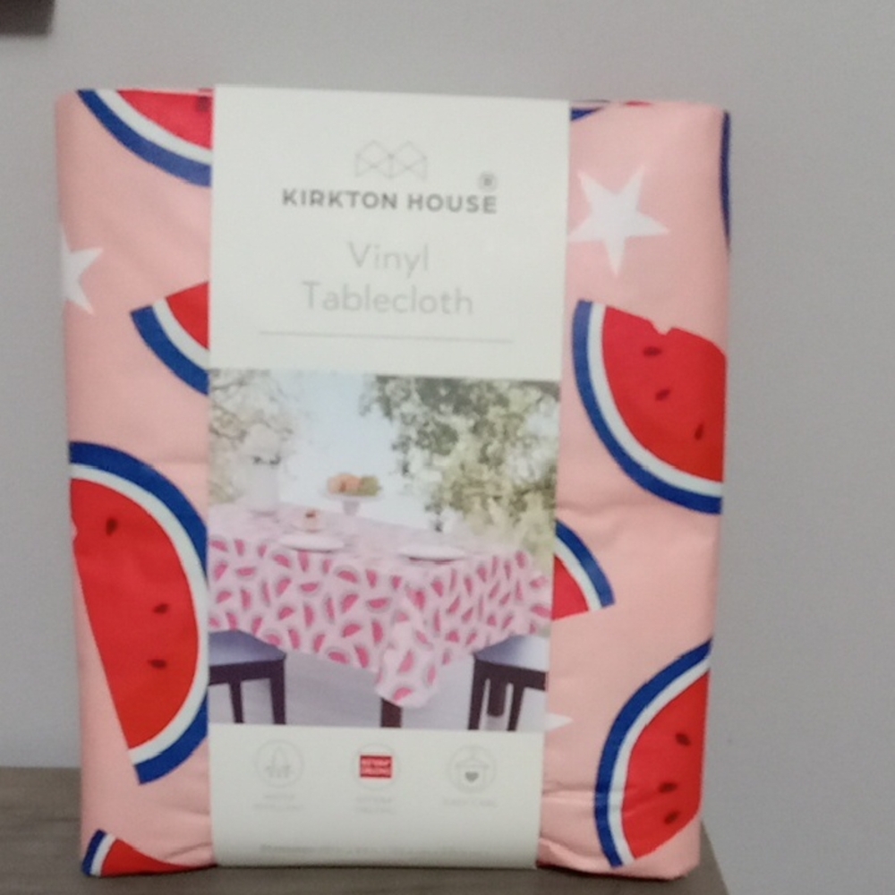 Kirkton House Pink Watermelon Vinyl Tablecloth 🍉🍉🍉🍉🍉🍉